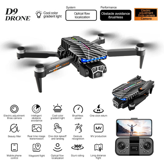 D9 Brushless 4K Drone with EIS