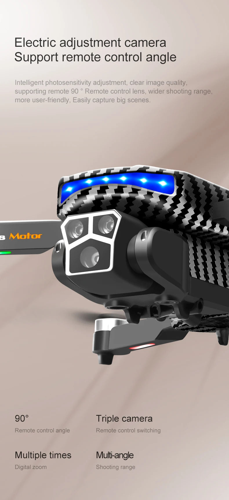 D9 Brushless 4K Drone with EIS