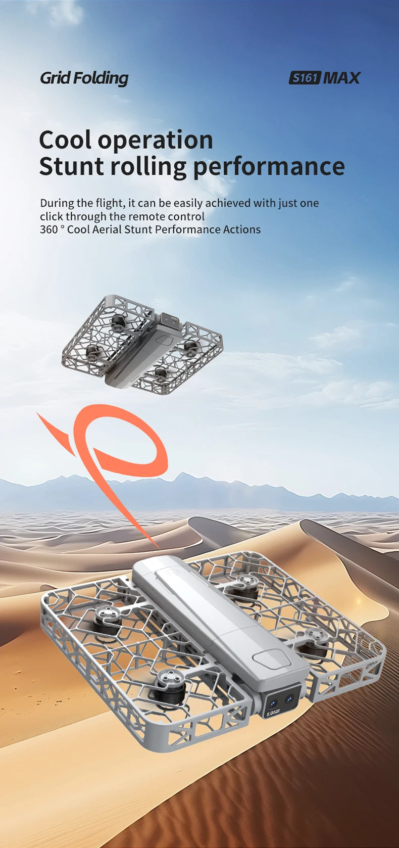 S161 Dual Camera Obstacle Avoidance Drone