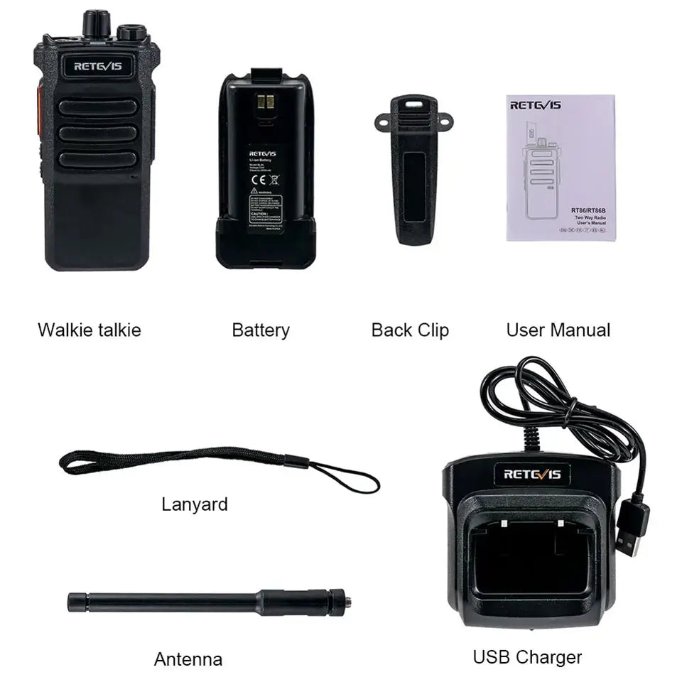 Retevis RT86 10W Long Range Walkie Talkie