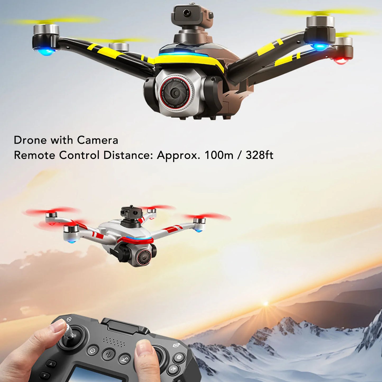 Brushless Camera Drone with Obstacle Avoidance
