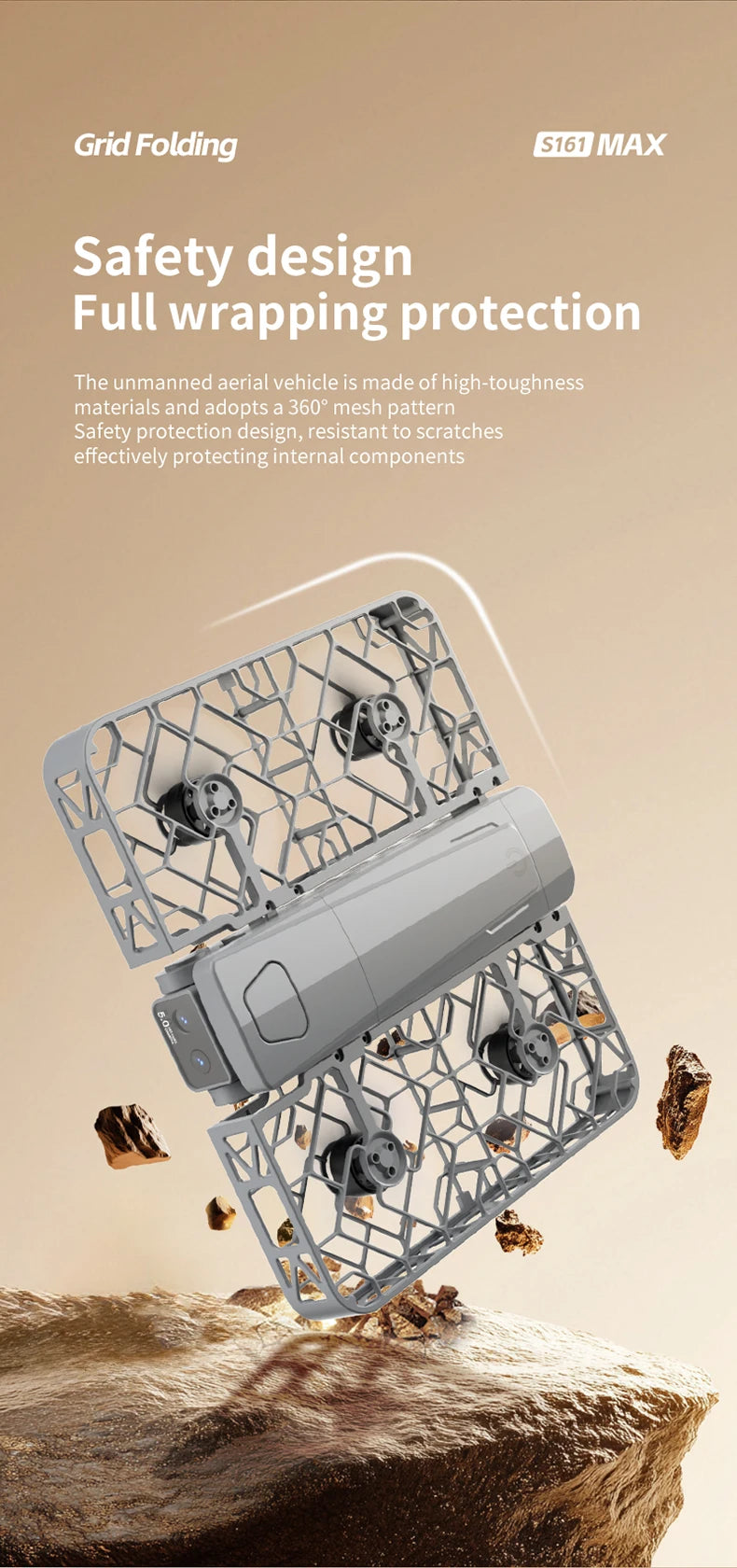 S161 Dual Camera Obstacle Avoidance Drone