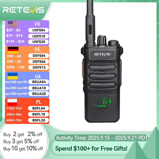 Retevis RT86 10W Long Range Walkie Talkie