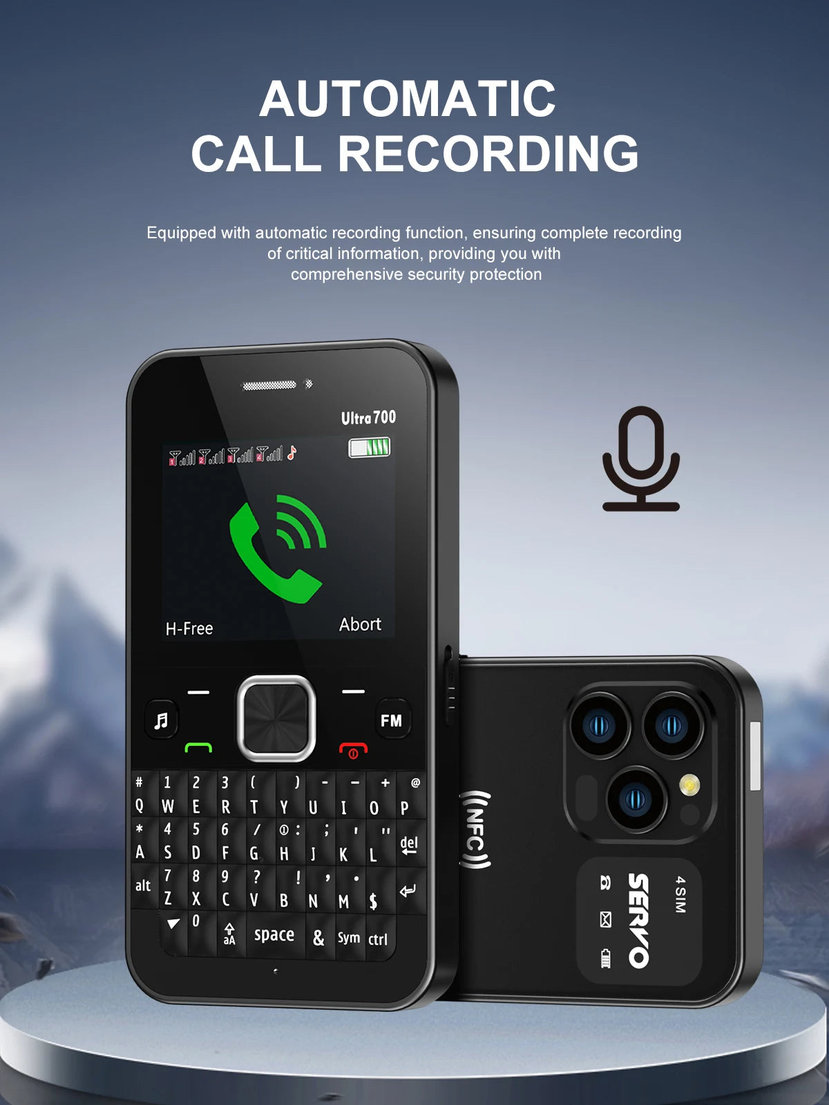 SERVO Ultra700 QWERTY Mobile Phone