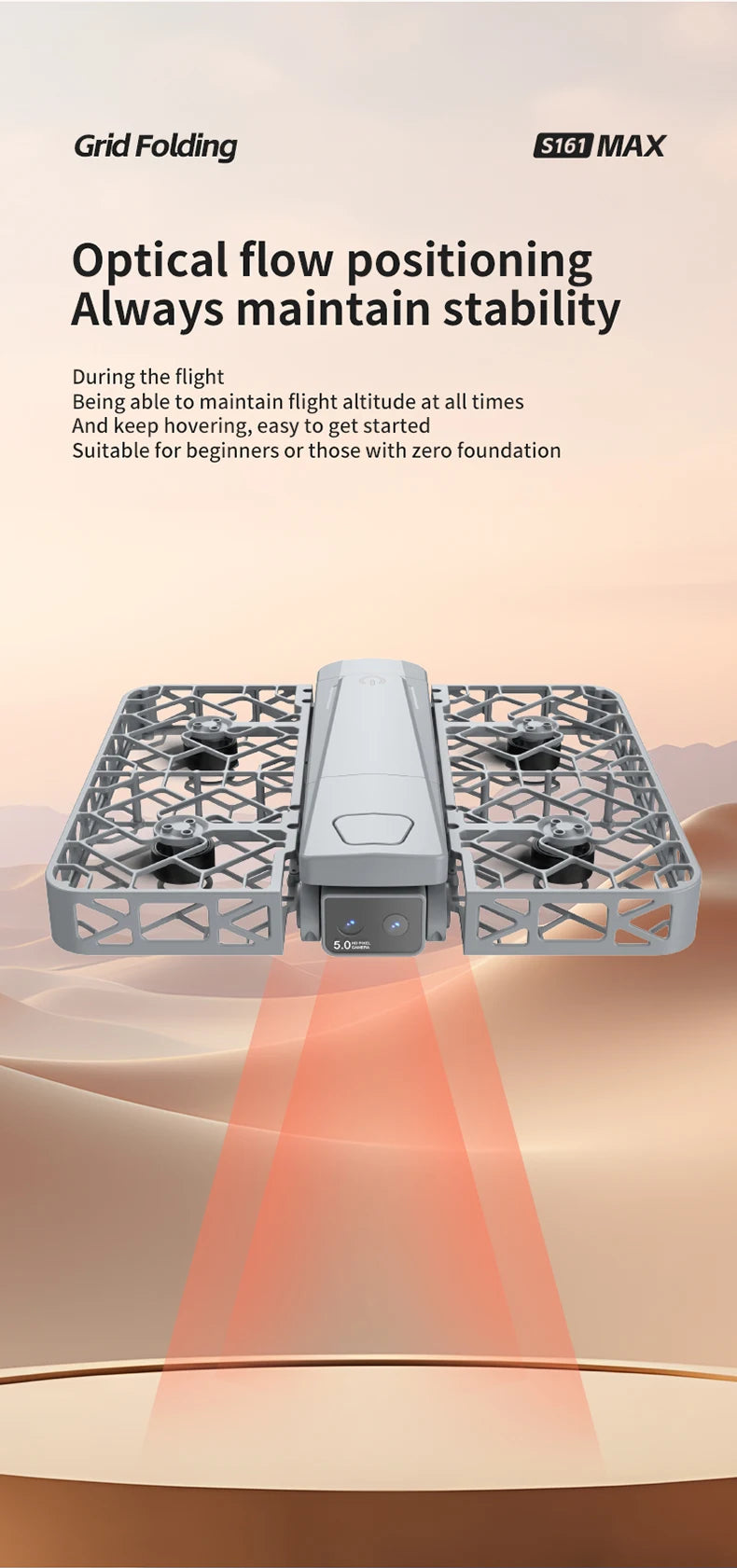 S161 Dual Camera Obstacle Avoidance Drone
