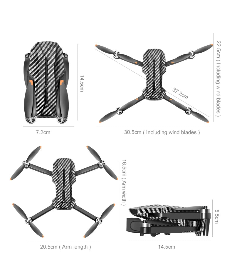 D9 Brushless 4K Drone with EIS