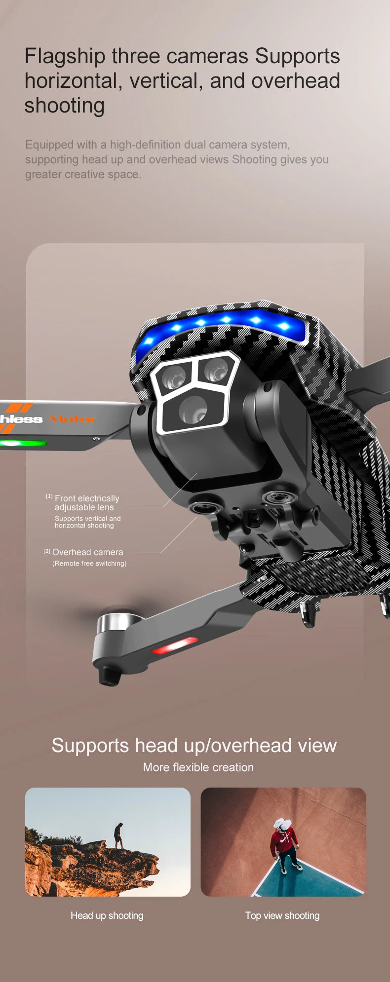 D9 Brushless 4K Drone with EIS