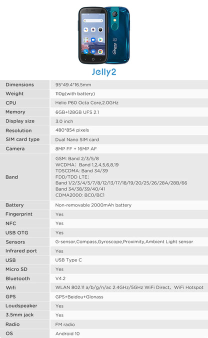 Unihertz Jelly 2 Mini Android Phone