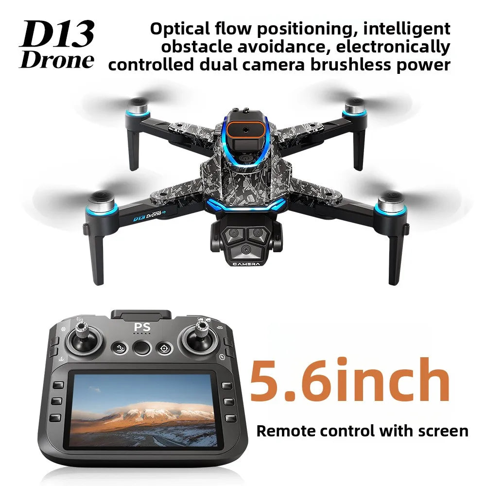 D13 Drone with 5.6" Screen & Obstacle Avoidance