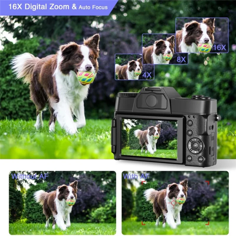 CABE 4K HD Camcorder with Flip Screen