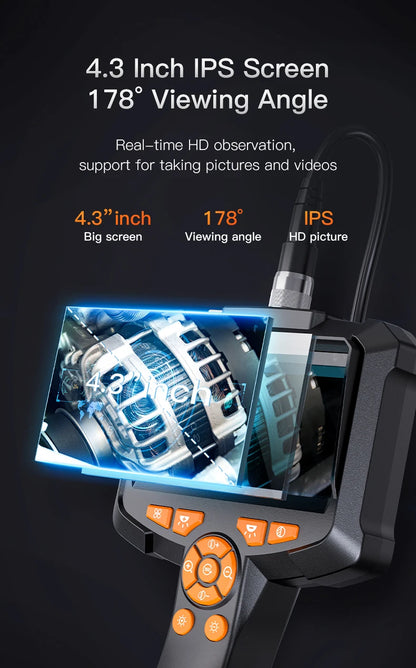 1080P Industrial Endoscope with 4.3" Screen