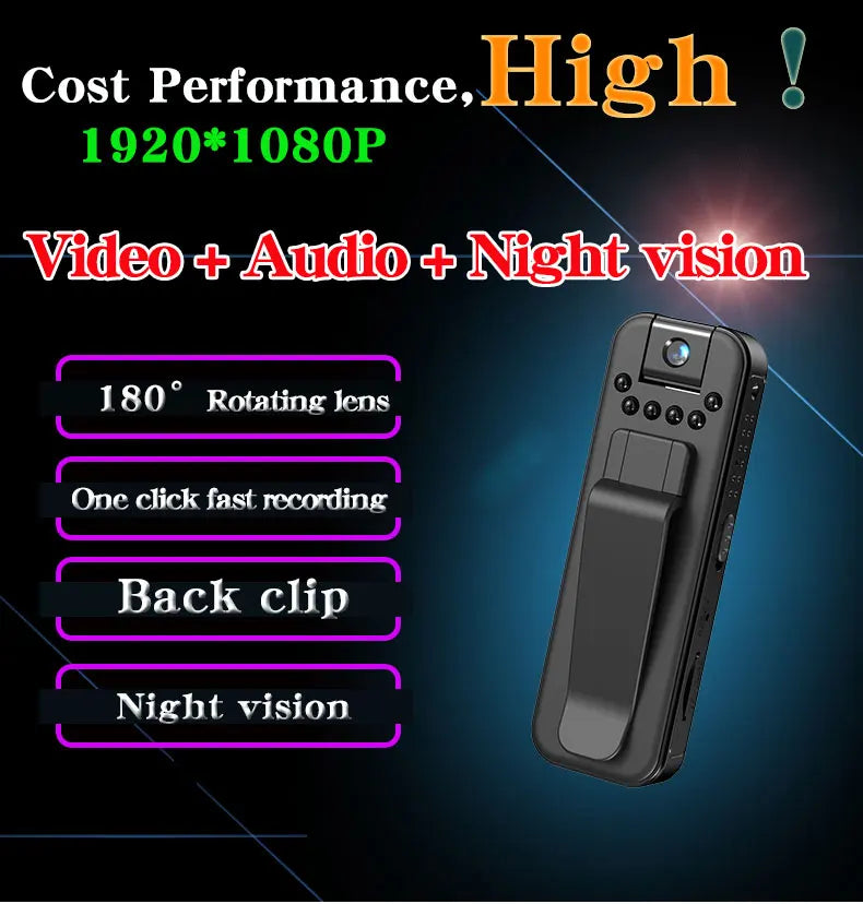 WiFi 1080P Mini Body Camera
