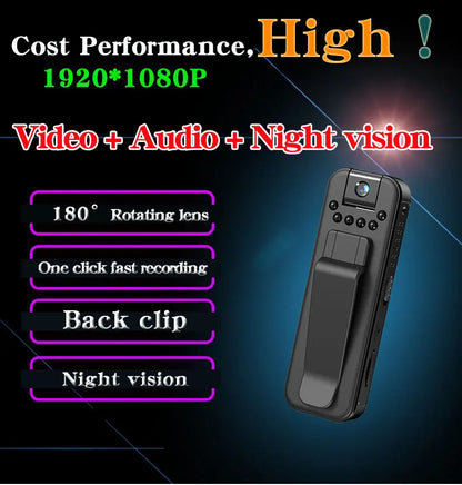 WiFi 1080P Mini Body Camera