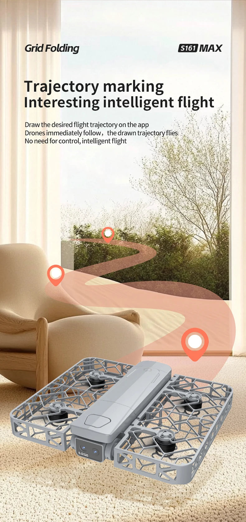 S161 Dual Camera Obstacle Avoidance Drone