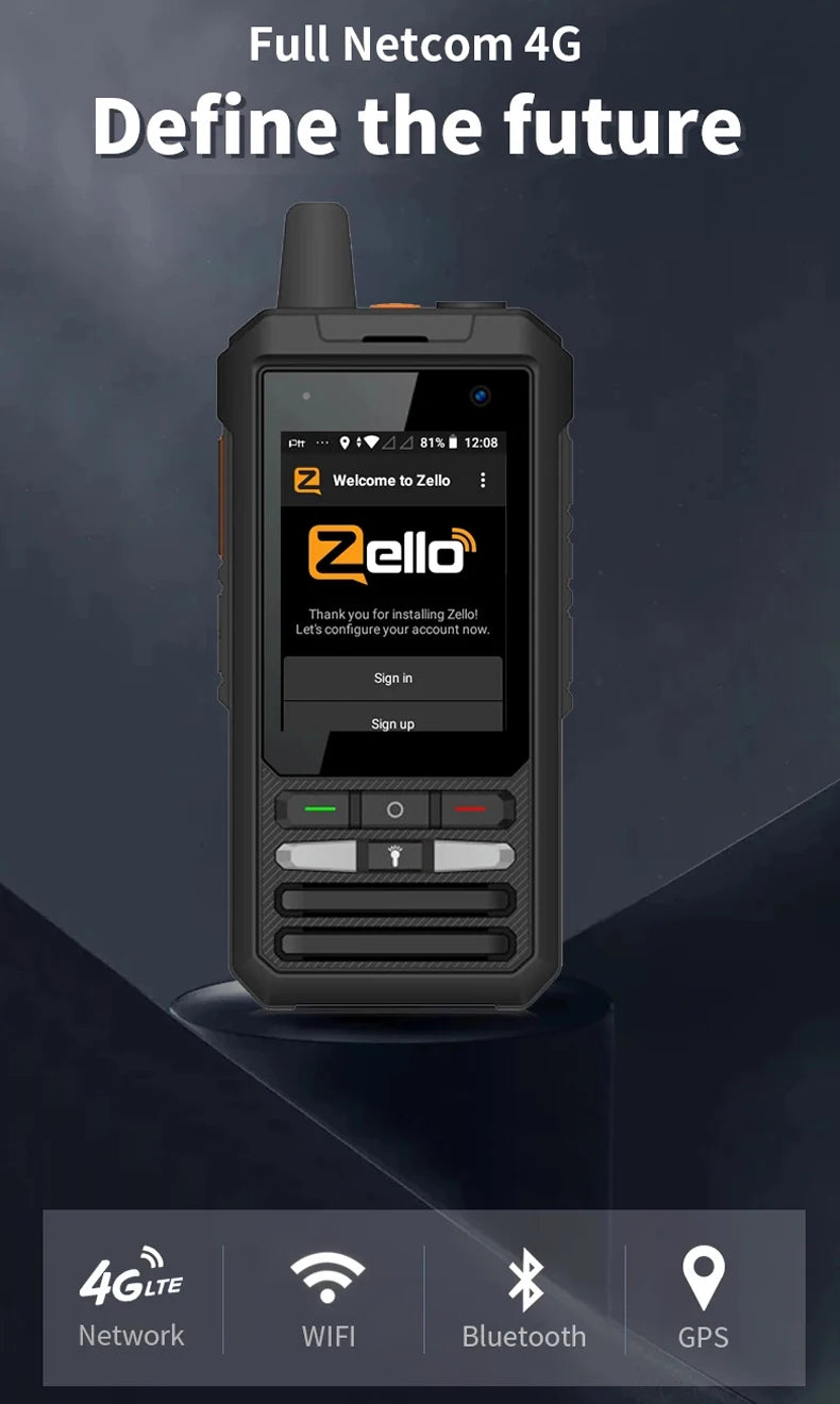 ANYSECU W8Pro 4G Android Network Radio Satellite Phone