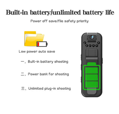WiFi 1080P Mini Body Camera