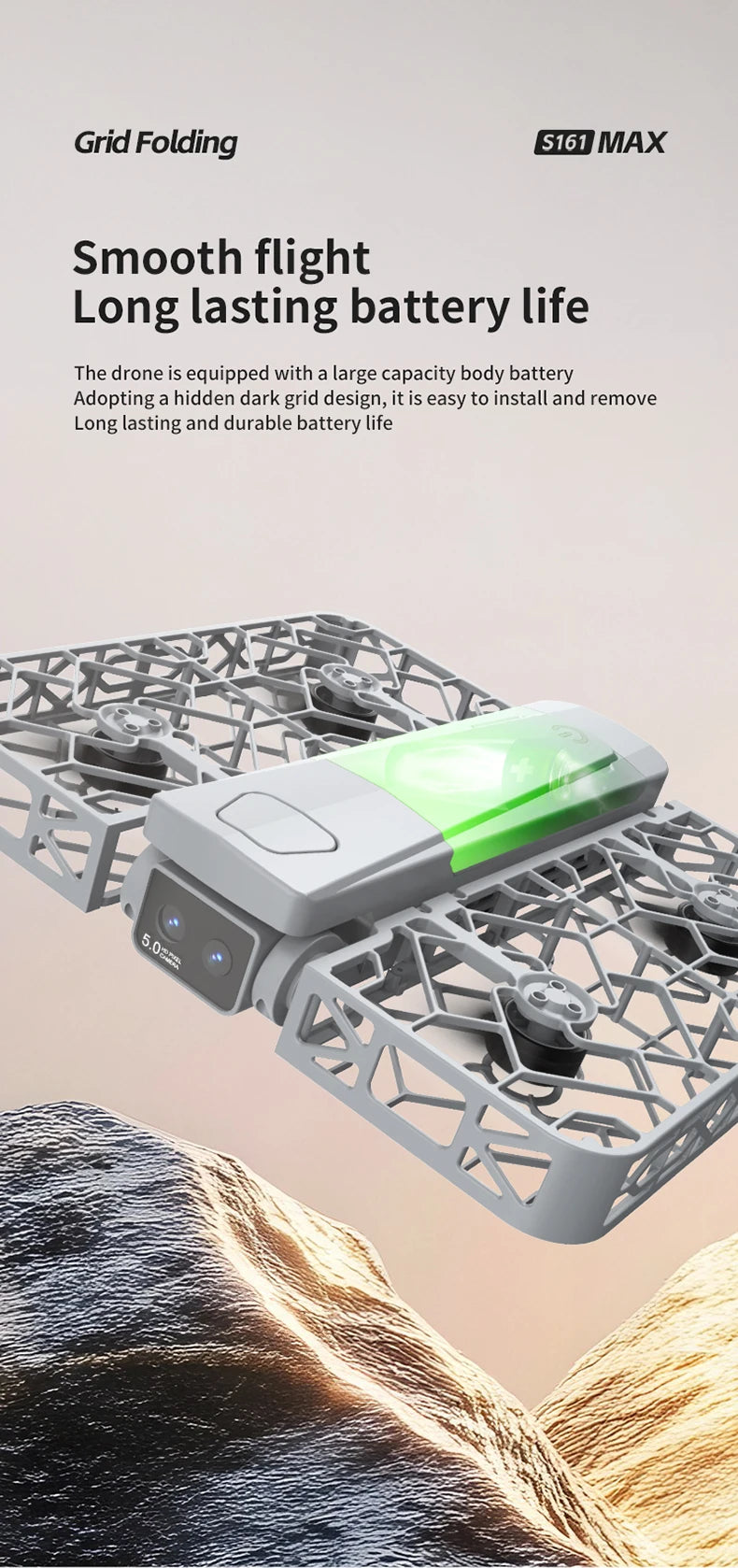 S161 Dual Camera Obstacle Avoidance Drone