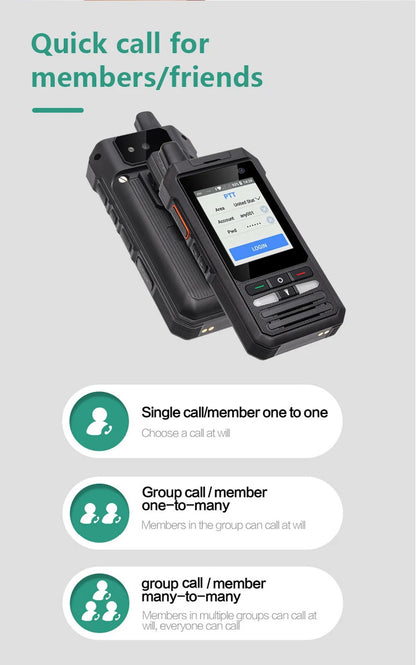 ANYSECU W8Pro 4G Android Network Radio Satellite Phone