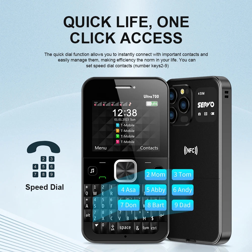 SERVO Ultra700 QWERTY Mobile Phone