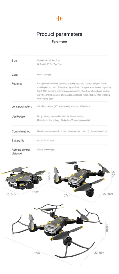 G6 8K Dual-Camera GPS Drone