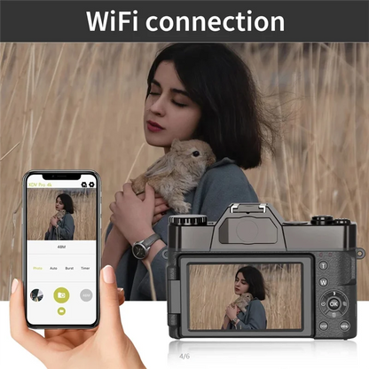 CABE 4K HD Camcorder with Flip Screen