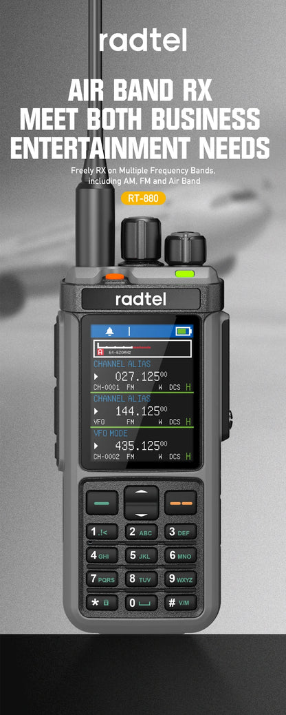 Radtel RT-880G 10W APRS+GPS Ham Radio