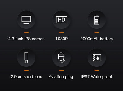 1080P Industrial Endoscope with 4.3" Screen