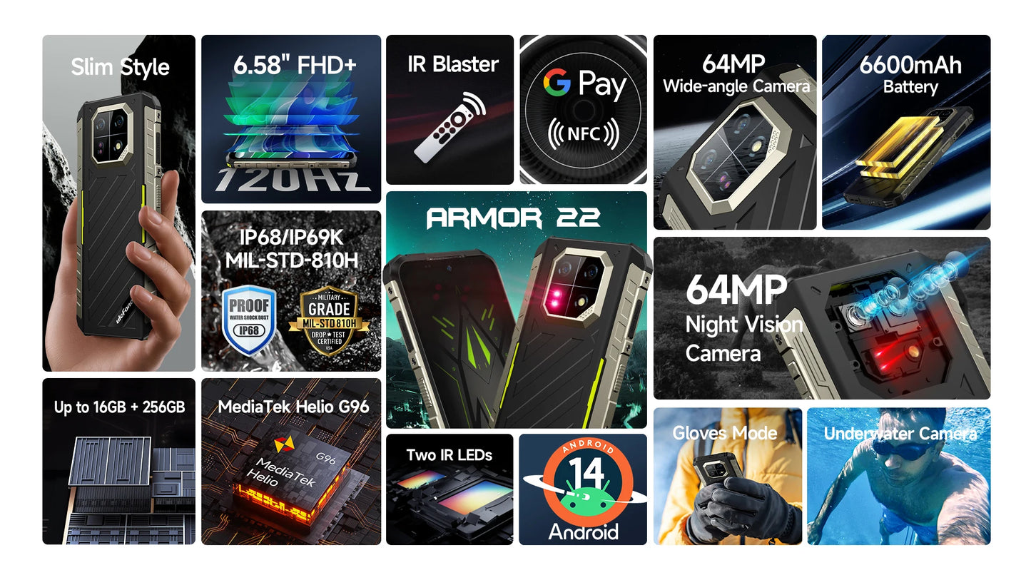 Ulefone Armor 22 Rugged 5G Smartphone