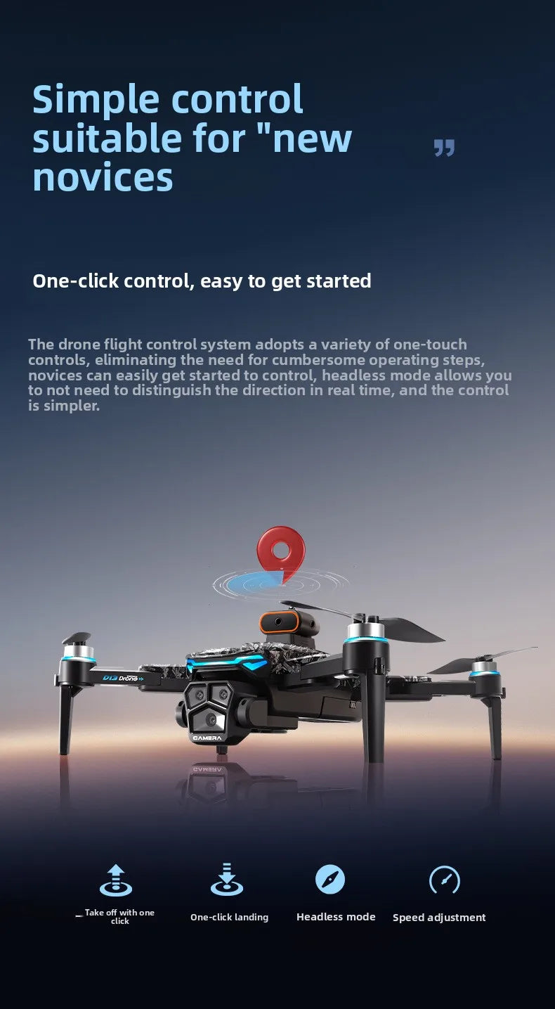 D13 Drone with 5.6" Screen & Obstacle Avoidance