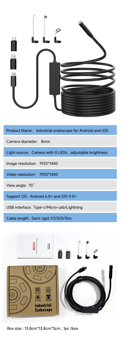 Dearsee 1920P Industrial Endoscope Camera