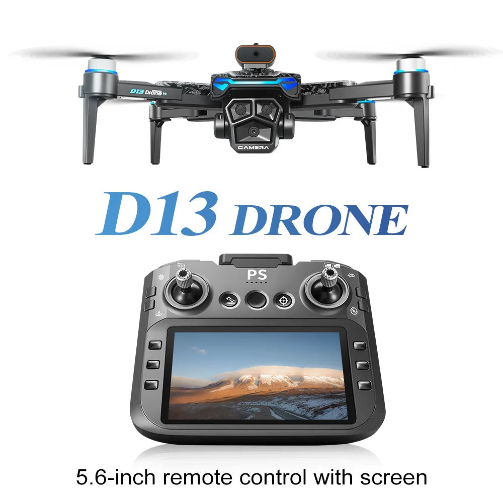 D13 Drone with 5.6" Screen & Obstacle Avoidance