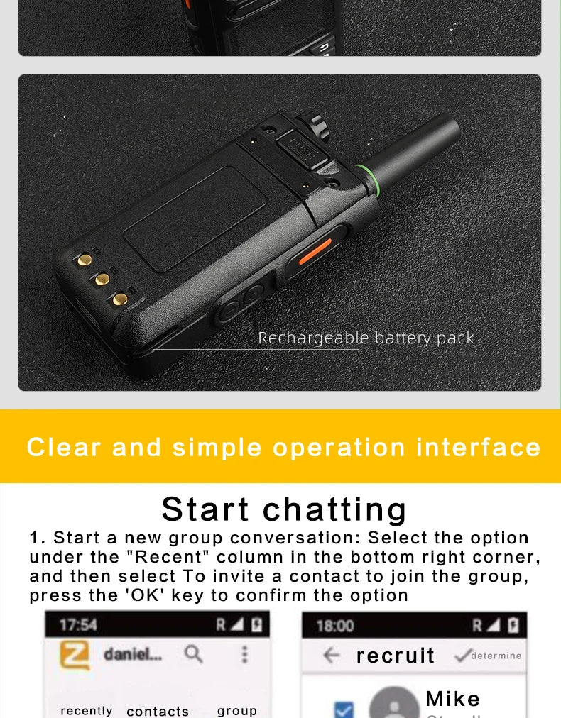 KSUT ZL18 4G POC Walkie Talkie