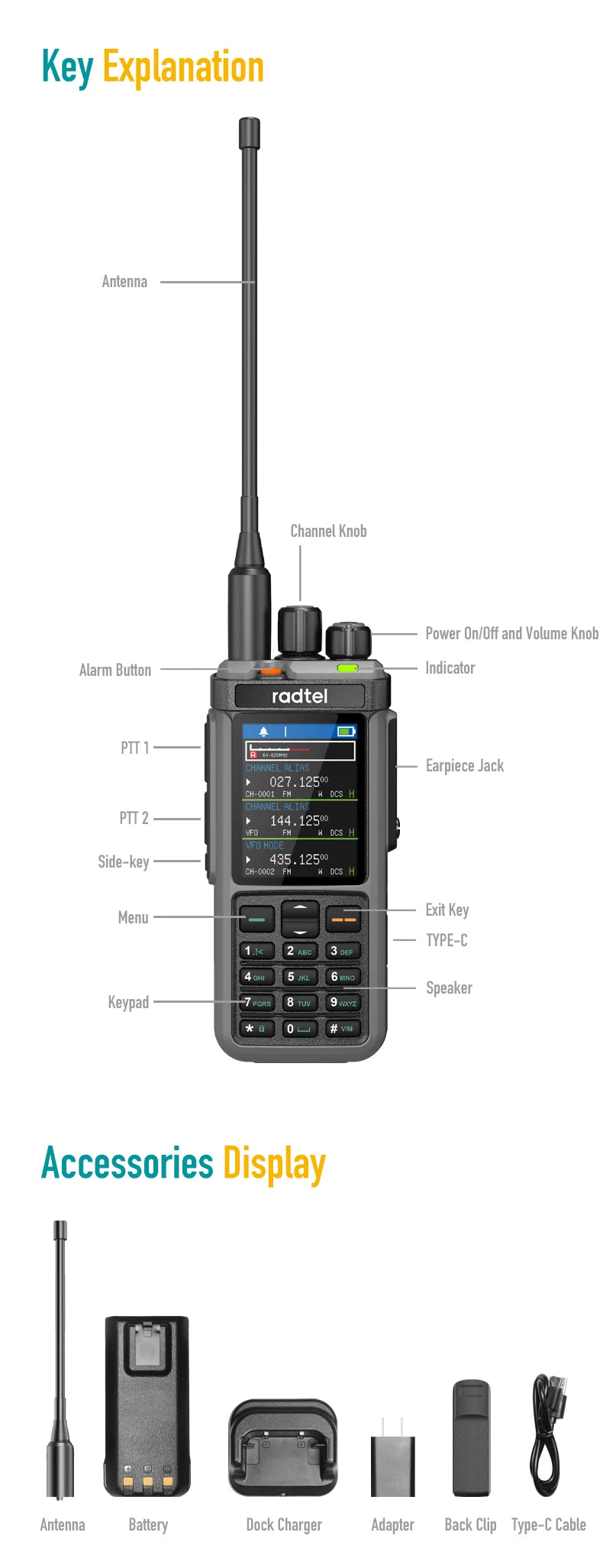 Radtel RT-880G 10W APRS+GPS Ham Radio