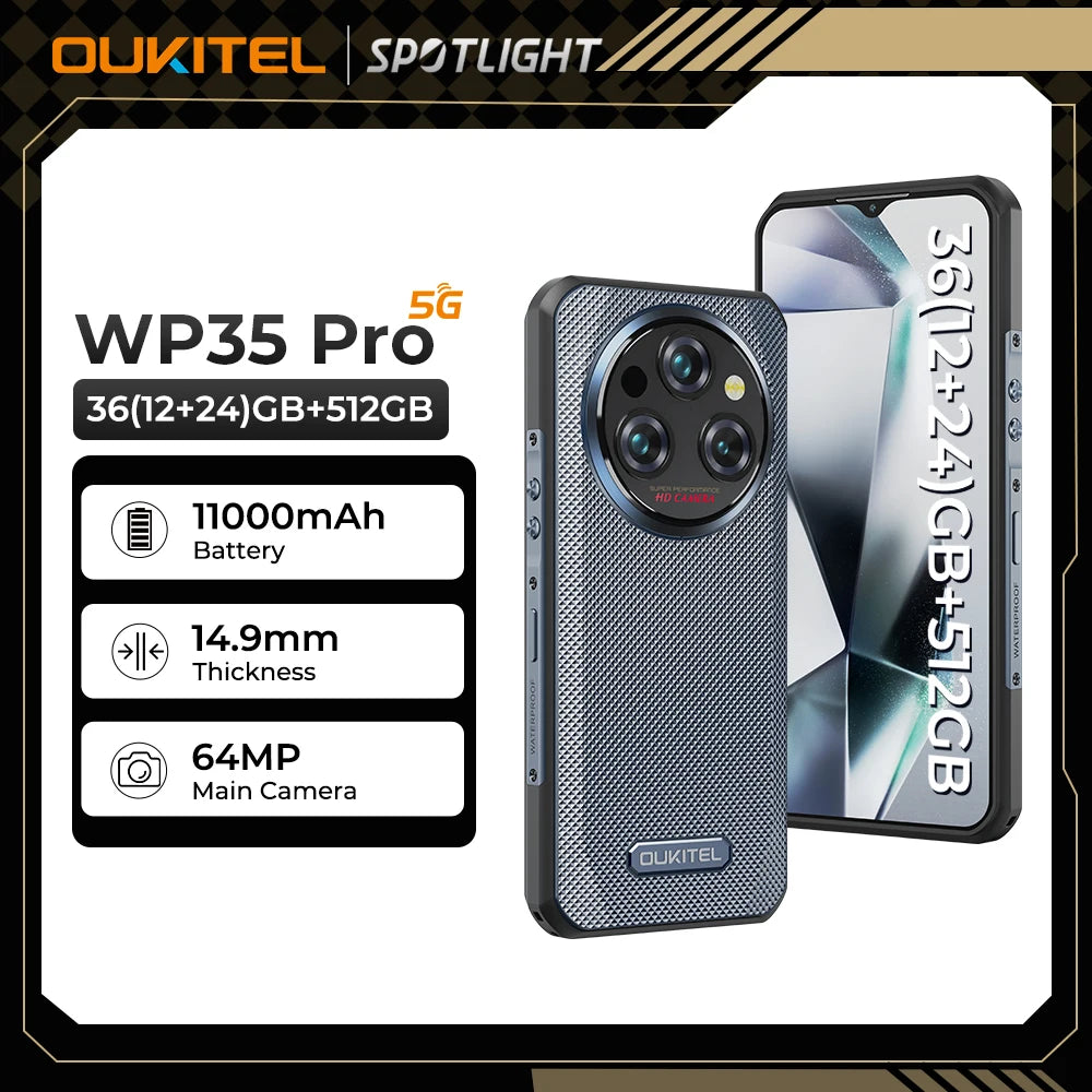 Oukitel WP35 Pro 5G Rugged Satellite Phone