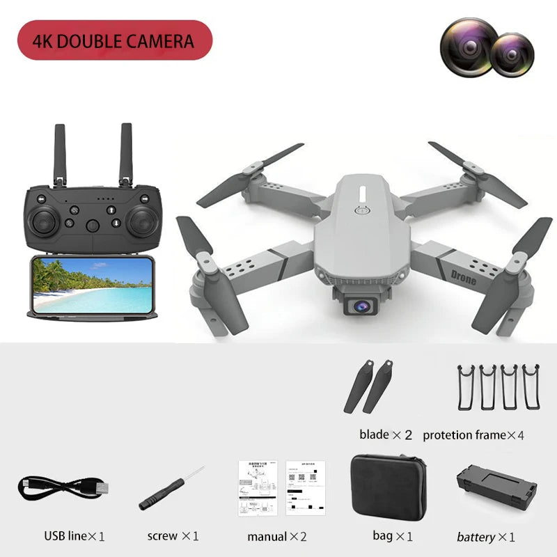 Foldable Wings Dual Camera Drone