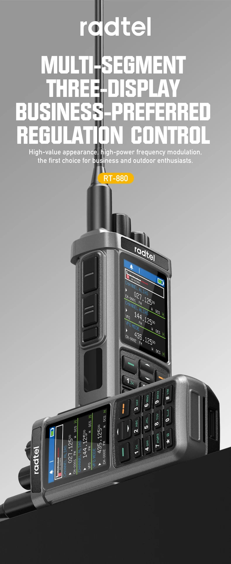 Radtel RT-880G 10W APRS+GPS Ham Radio