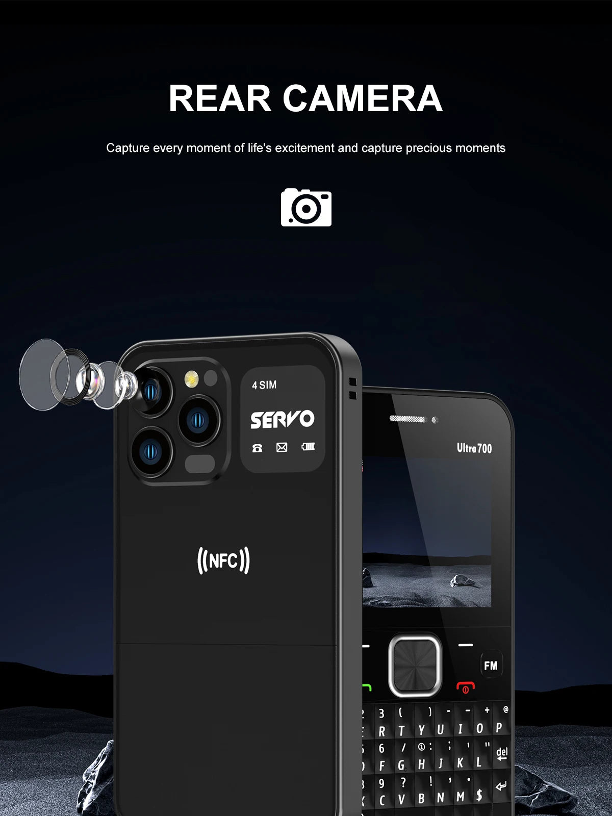 SERVO Ultra700 QWERTY Mobile Phone