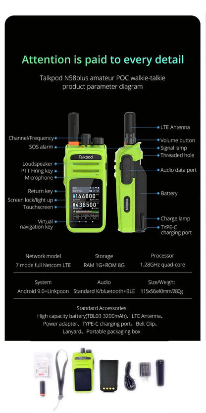 Talkpod N58PLUS 4G Network Radio Phone