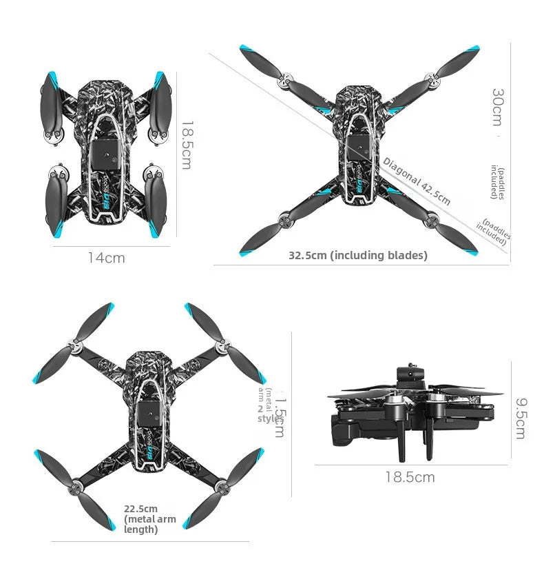 D13 Drone with 5.6" Screen & Obstacle Avoidance