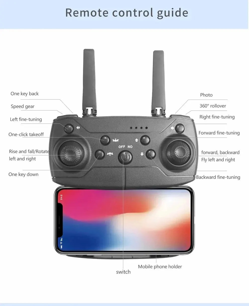 Foldable Wings Dual Camera Drone