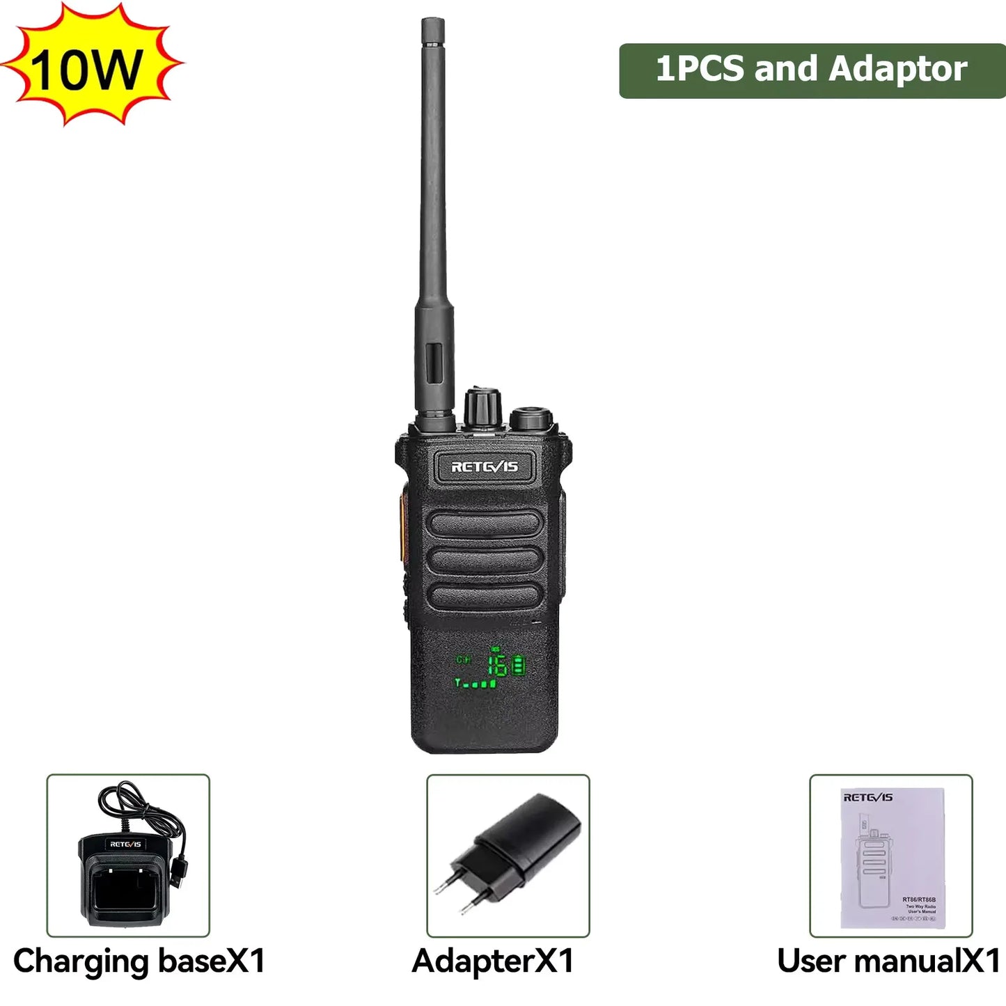 Retevis RT86 10W Long Range Walkie Talkie