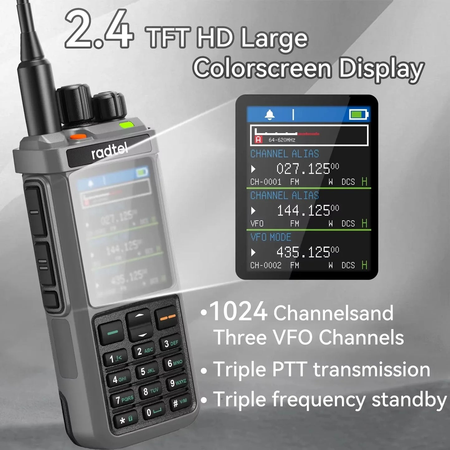 Radtel RT-880G 10W APRS+GPS Ham Radio
