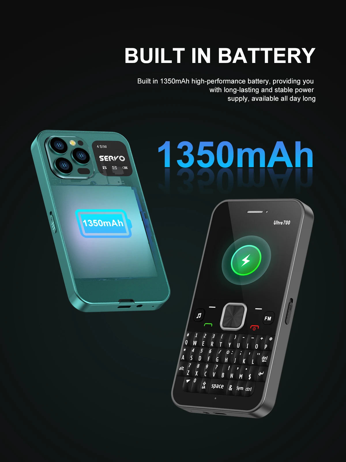 SERVO Ultra700 QWERTY Mobile Phone