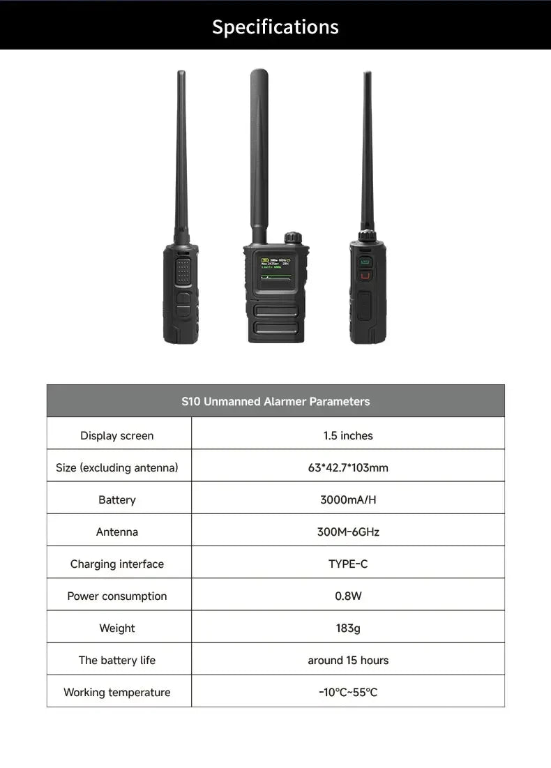 Handheld Drone Frequency Detector