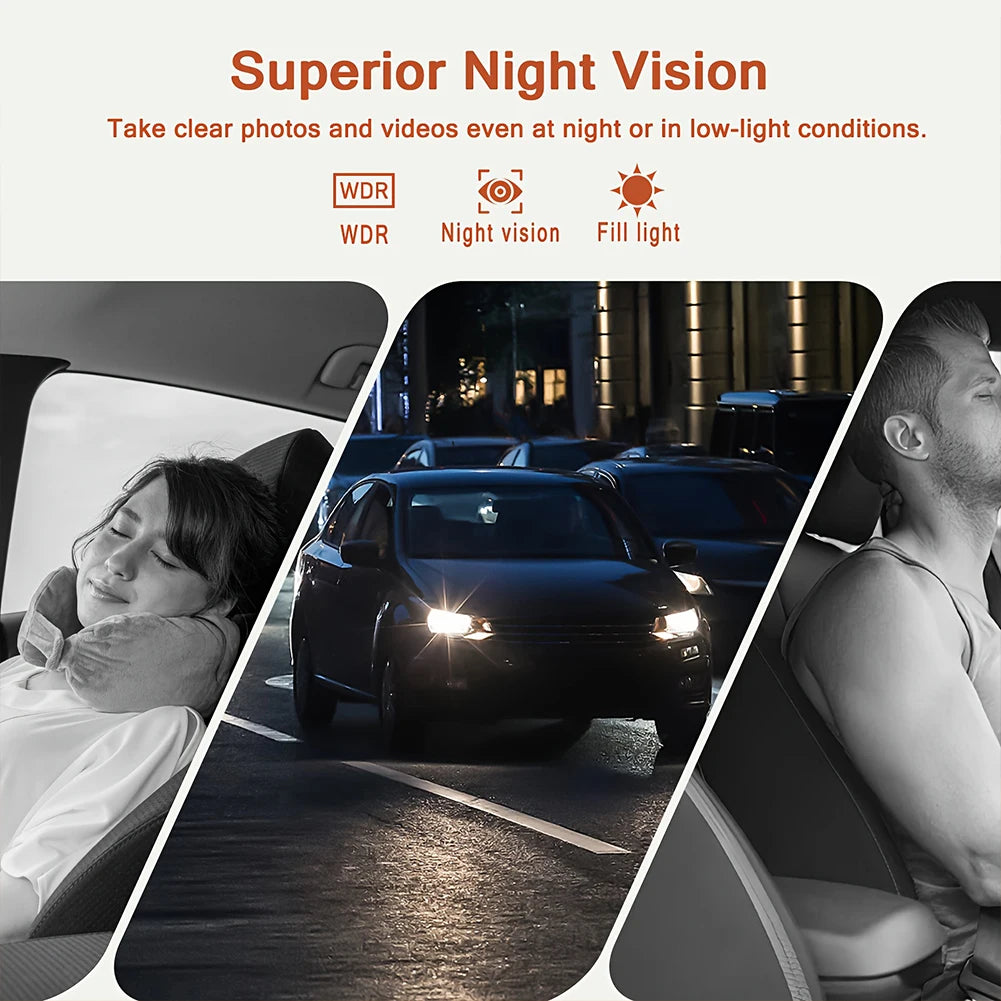 4-Channel Car Dash Cam with Night Vision