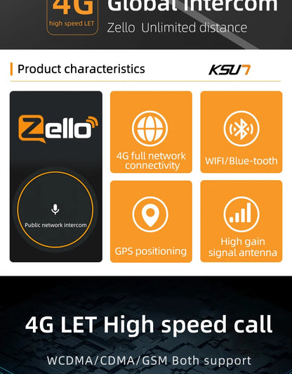 KSUT ZL18 4G POC Walkie Talkie