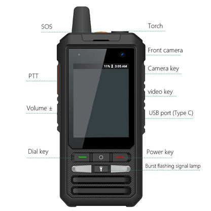 ANYSECU W8Pro 4G Android Network Radio Satellite Phone