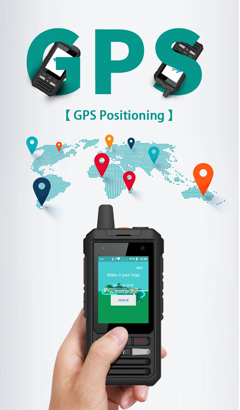ANYSECU W8Pro 4G Android Network Radio Satellite Phone