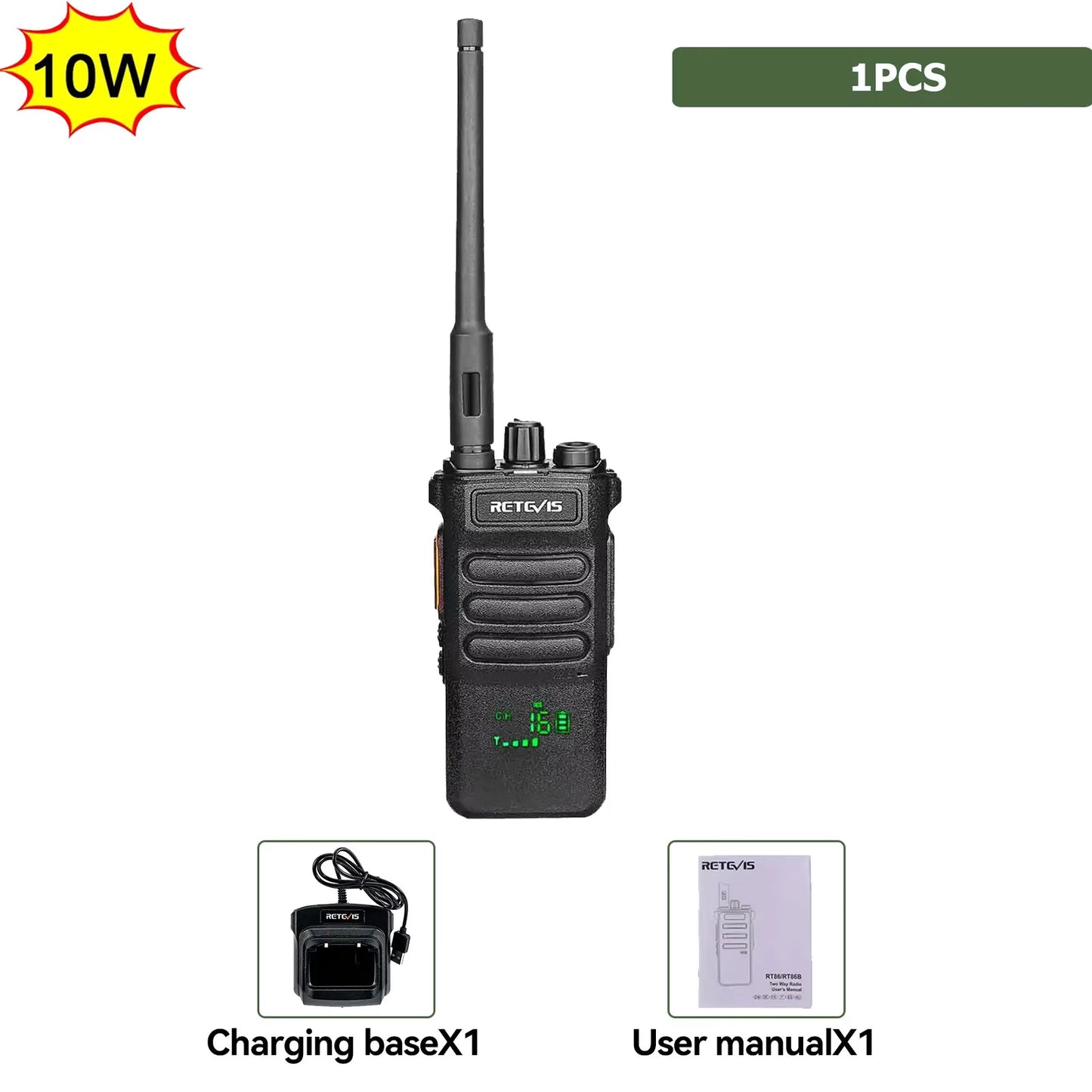 Retevis RT86 10W Long Range Walkie Talkie