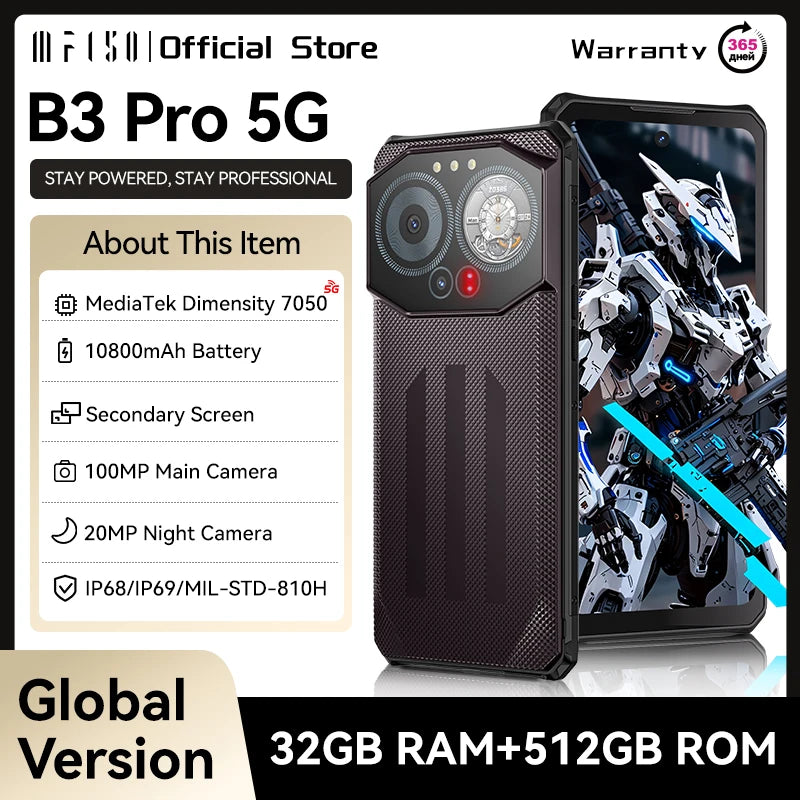 IIIF150 B3 Pro 5G Rugged Smartphone
